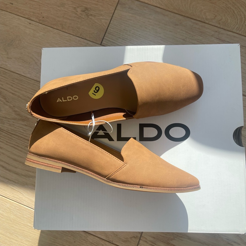 NEW ALDO Tan Slip-On Loafers